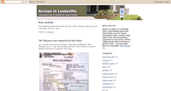 Desktop Screenshot of accessiblelouisville.blogspot.com