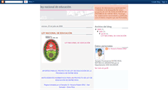 Desktop Screenshot of leynacionaldeeducacion.blogspot.com