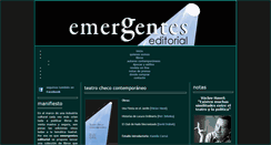 Desktop Screenshot of editorialemergentes-teatrochecocontem.blogspot.com