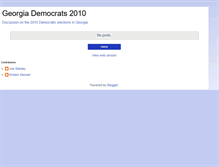 Tablet Screenshot of georgiademocrats2010.blogspot.com