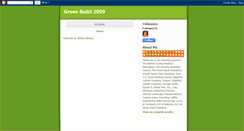 Desktop Screenshot of greenbuild2009.blogspot.com