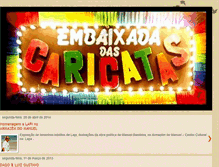 Tablet Screenshot of embaixadadascaricatas.blogspot.com
