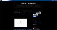 Desktop Screenshot of demonicworkshop.blogspot.com