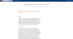 Desktop Screenshot of brennan-security.blogspot.com