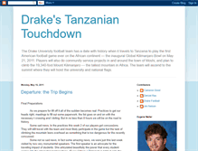 Tablet Screenshot of drakefootball.blogspot.com