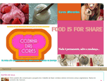 Tablet Screenshot of cozinhadascores.blogspot.com