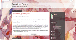 Desktop Screenshot of ferociousgravy.blogspot.com