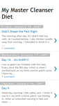 Mobile Screenshot of my-master-cleanser-diet.blogspot.com