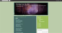 Desktop Screenshot of emergingfromtheshell.blogspot.com