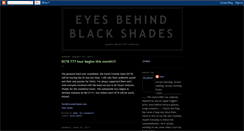 Desktop Screenshot of eyesbehindblackshades.blogspot.com