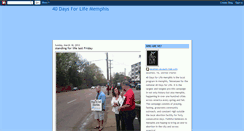 Desktop Screenshot of 40daysforlifememphis.blogspot.com