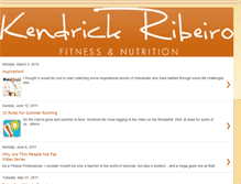 Tablet Screenshot of kendrickfitness.blogspot.com