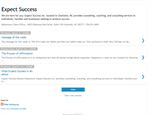 Tablet Screenshot of expectsuccesscharlotte.blogspot.com