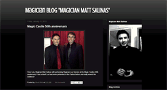 Desktop Screenshot of magicmattsblog.blogspot.com