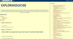 Desktop Screenshot of exploringsuicide.blogspot.com