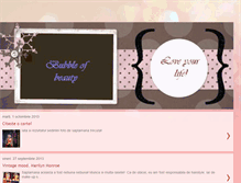 Tablet Screenshot of bubbleofbeauty.blogspot.com