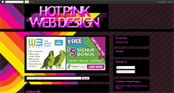 Desktop Screenshot of hotpinkwebdesign.blogspot.com
