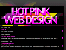 Tablet Screenshot of hotpinkwebdesign.blogspot.com