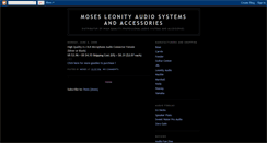 Desktop Screenshot of mosesleonityaudio.blogspot.com