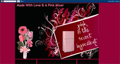 Desktop Screenshot of loveandapinkmixer.blogspot.com