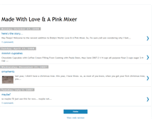 Tablet Screenshot of loveandapinkmixer.blogspot.com