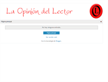 Tablet Screenshot of laopiniondellector.blogspot.com