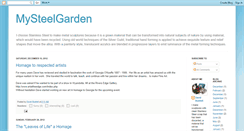 Desktop Screenshot of mysteelgarden.blogspot.com