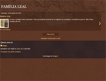 Tablet Screenshot of familialeal-leal.blogspot.com