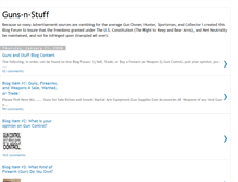 Tablet Screenshot of guns-n-stuff.blogspot.com