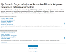 Tablet Screenshot of ilja-suvanto.blogspot.com