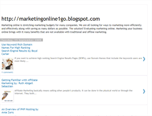 Tablet Screenshot of marketingonline1go.blogspot.com