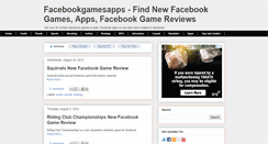 Desktop Screenshot of facebookgamesapps.blogspot.com