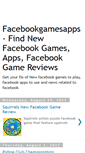 Mobile Screenshot of facebookgamesapps.blogspot.com