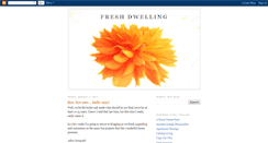 Desktop Screenshot of freshdwelling.blogspot.com