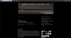Desktop Screenshot of barbiestarr.blogspot.com