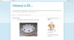 Desktop Screenshot of intrecciefili.blogspot.com