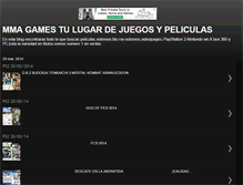 Tablet Screenshot of mmagamestulugardejuegosypeliculas.blogspot.com