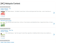 Tablet Screenshot of malaysia-contest.blogspot.com