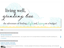 Tablet Screenshot of livingwellspendingless.blogspot.com