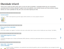 Tablet Screenshot of obesidade-infantil.blogspot.com