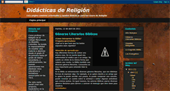 Desktop Screenshot of didacticasdereligion.blogspot.com