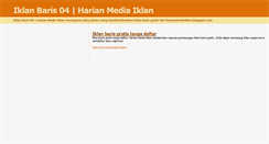 Desktop Screenshot of iklanbaris04-harianmediaiklan.blogspot.com