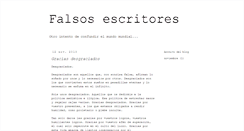 Desktop Screenshot of falsosescritores.blogspot.com