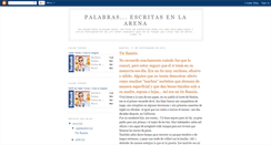 Desktop Screenshot of escritasenlaarena.blogspot.com