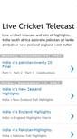 Mobile Screenshot of live-cricket-telecast.blogspot.com