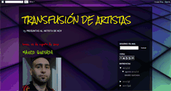 Desktop Screenshot of entrevistastransfusiondeartistas.blogspot.com