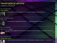 Tablet Screenshot of entrevistastransfusiondeartistas.blogspot.com