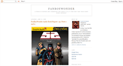 Desktop Screenshot of fanboywonder.blogspot.com