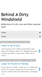 Mobile Screenshot of behindadirtywindshield.blogspot.com