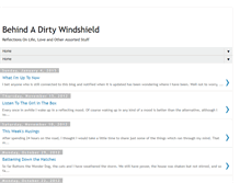 Tablet Screenshot of behindadirtywindshield.blogspot.com